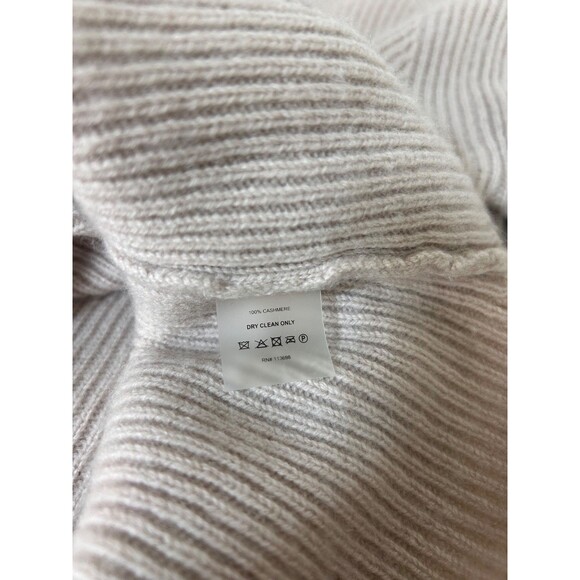 $239 Margaret O’Leary Blush Pink 100% Cashmere Funnel Sweater Size Small j - Picture 10 of 11